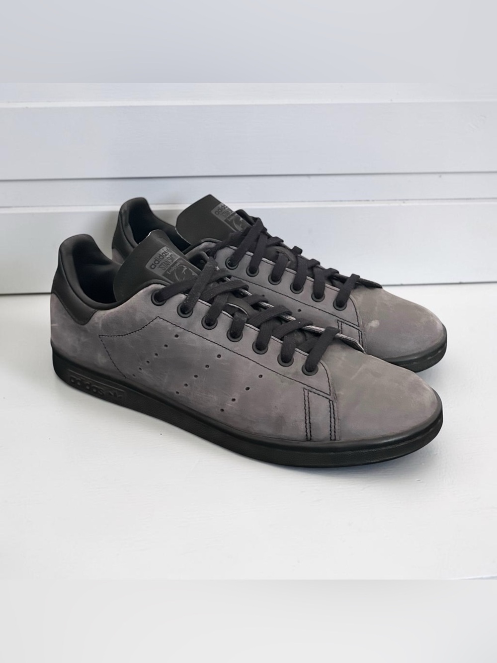 Adidas Men’s Stan Smith H05478 Black Gray Sneakers Size 9.5